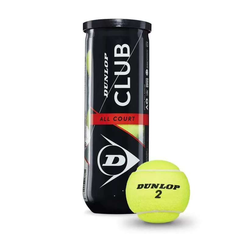 Tennisballen D TB CLUB AC 3 PET Dunlop 601334 3 Onderdelen (Natuurlijk rubber)