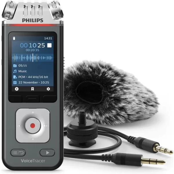 Philips DVT7110 VoiceTracer Audiorecorder Antraciet/Chroom