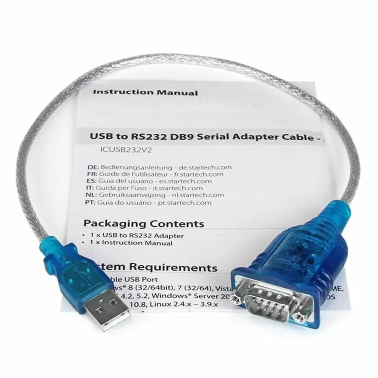 Adapter USB naar RS232 Startech ICUSB232V2           Grijs