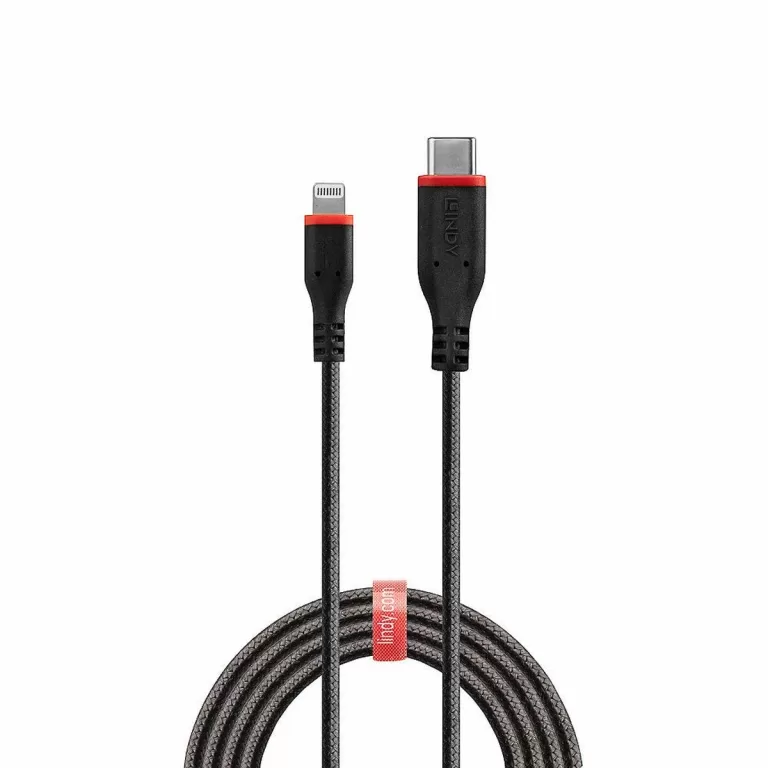 USB-kabel LINDY 31286 Zwart