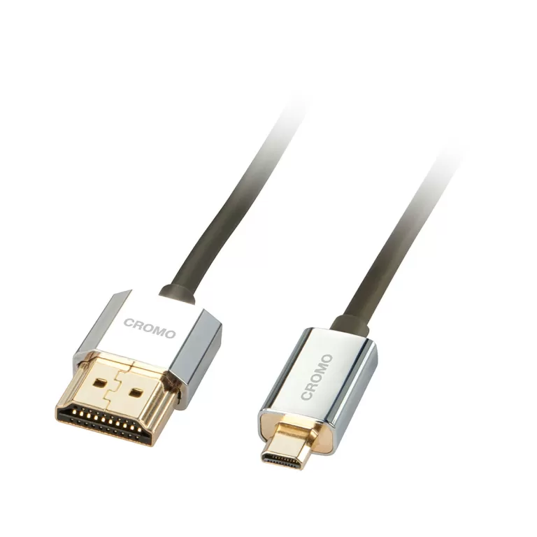 Kabel HDMI naar Micro HDMI LINDY 41682 2 m Zilverkleurig Zwart