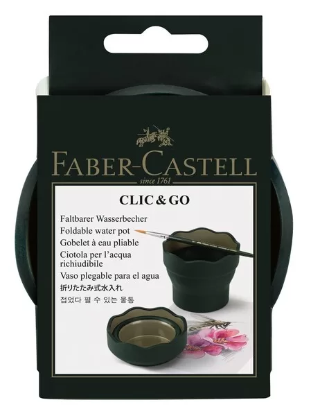 Faber Castell FC-181520 Watercup Clic & Go Donkergroen