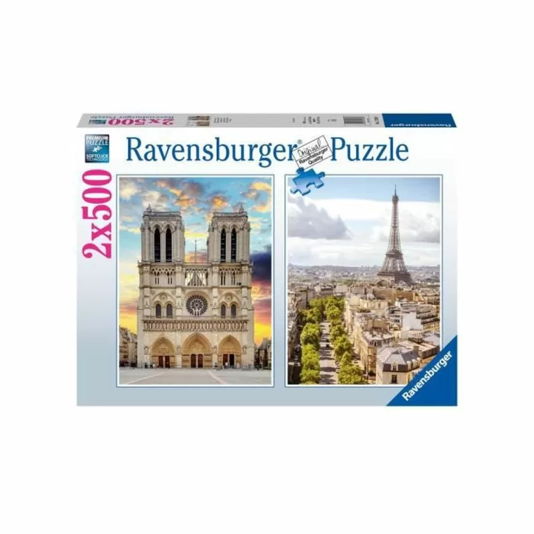 Puzzel Ravensburger Paris & Notre Dame 2 x 500 Onderdelen