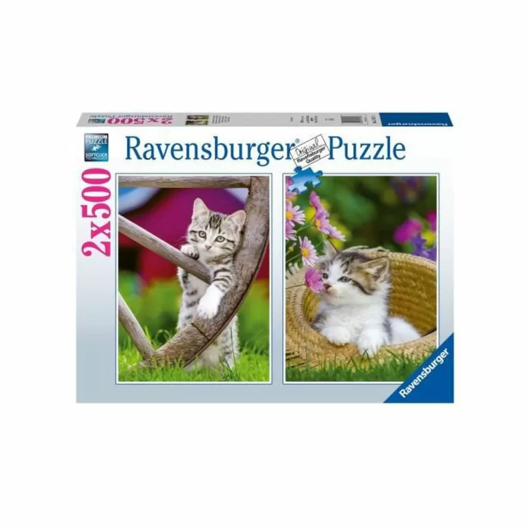 Puzzel Ravensburger Kittens 2 x 500 Onderdelen