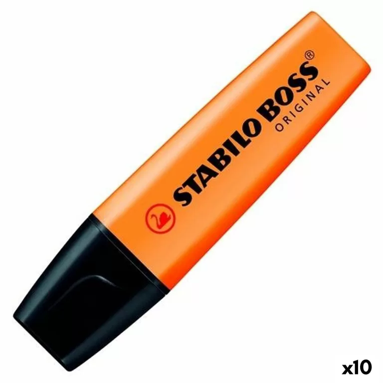 Fluoriscerende Markeerstift Stabilo Boss Oranje 10 Stuks