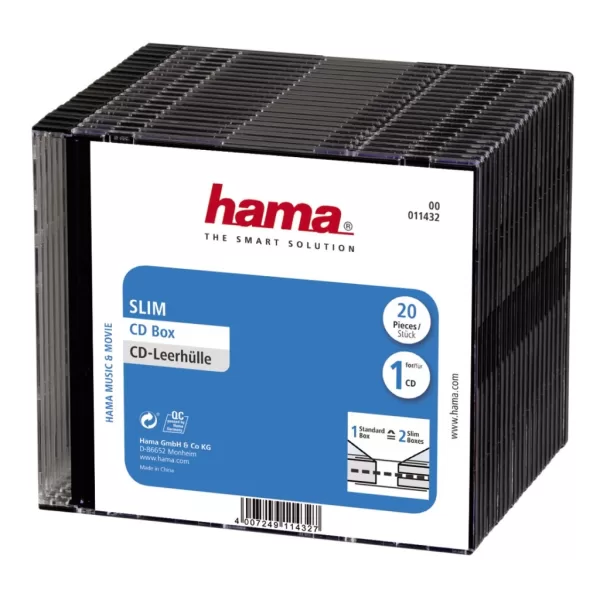 Hama Cd Slim Box 20-P. Red