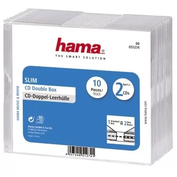 Hama CD Slim Bubbel Box 10 Pak