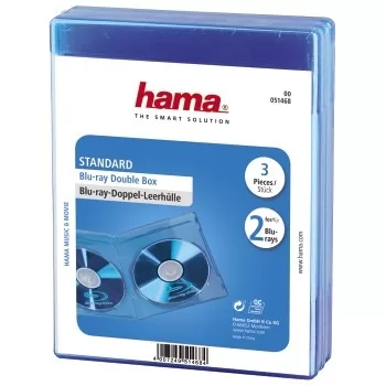 Hama BluRay Dubbelbox 3Pak Blauw
