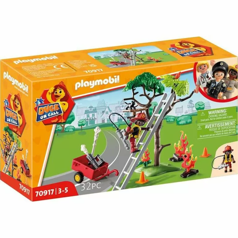 Playset Playmobil 70917 Brandweerman Kat 70917 (32 pcs)