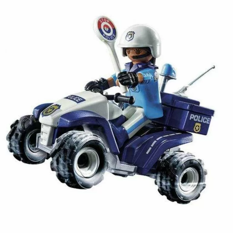 Voertuig Speelset Playmobil Speed Quad City Action 71092 Politie (21 pcs)