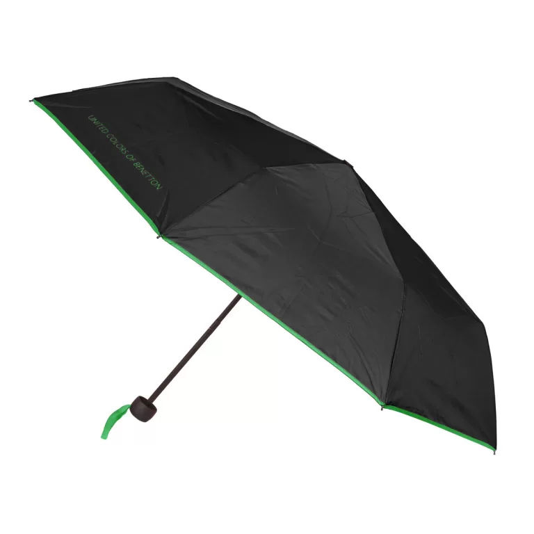 Opvouwbare Paraplu Benetton Zwart (Ø 94 cm)