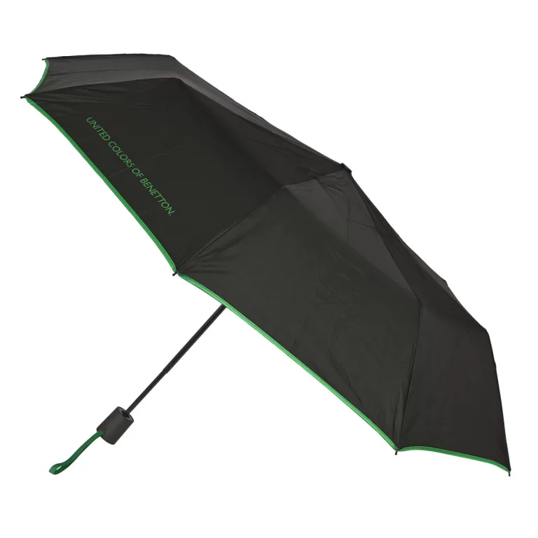 Opvouwbare Paraplu Benetton Zwart (Ø 93 cm)