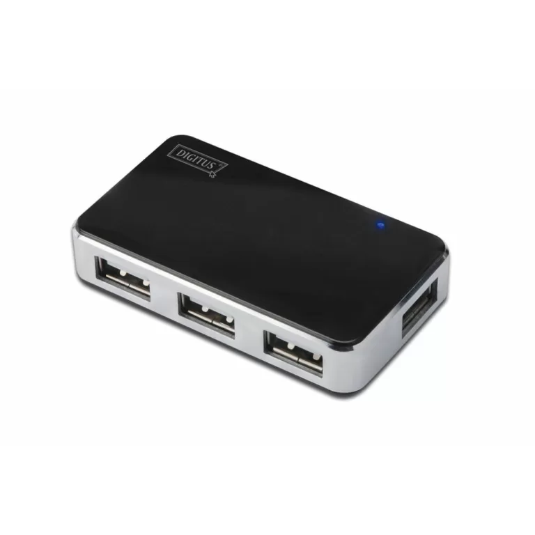 Hub USB Digitus DA-70220 Zwart Zwart/Gris