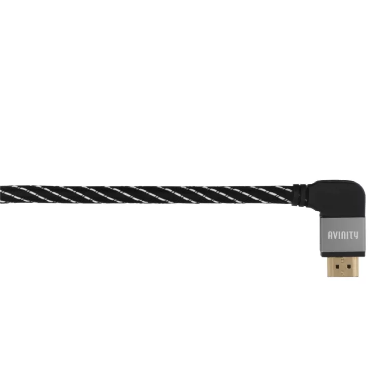 Avinity High-speed HDMI-kabel St. - St. 90° Stof Verguld Ethernet 0