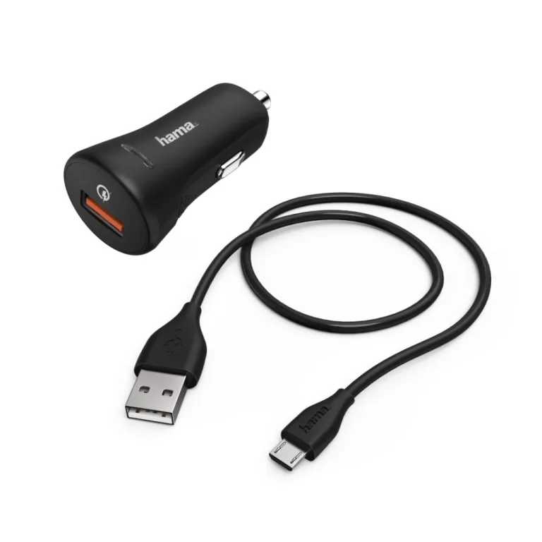 Hama Auto-opladerset Micro USB 3A Oplader QC3.0 + Micro-USB-Kabel 1