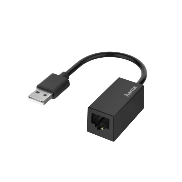 Hama Netwerk-adapter USB-stekker - LAN/Ethernet-aansluiting Fast-ethernet