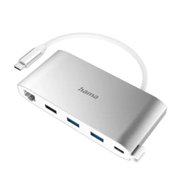 Hama USB-C-hub Multiport 8-poorts 3x USB-A 2x USB-C VGA HDMI™ LAN