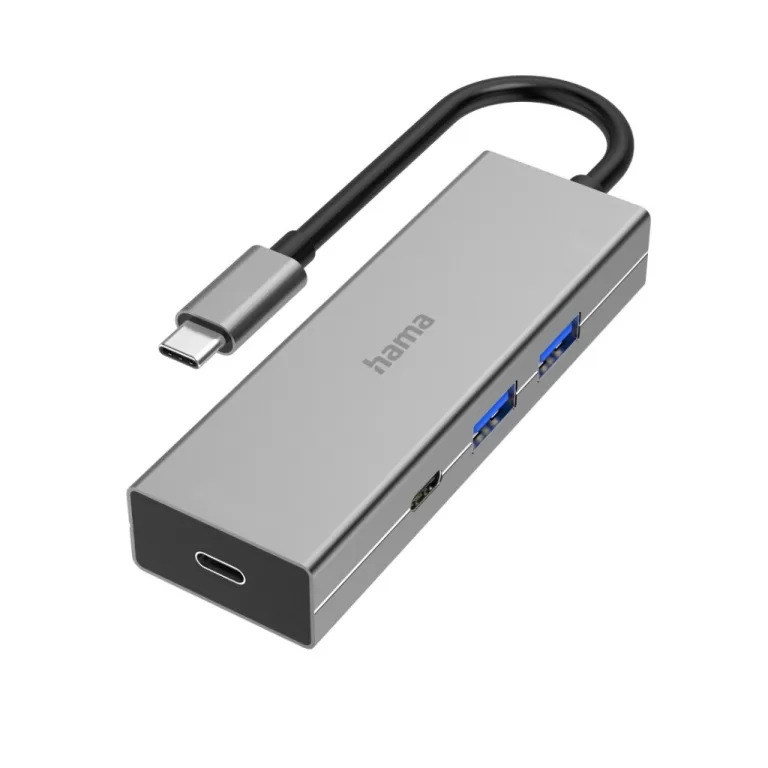 Hama USB-C-Hub 4-poorts 2x USB-A 2x USB-C USB 3.2 Gen1 5 Gbit/s