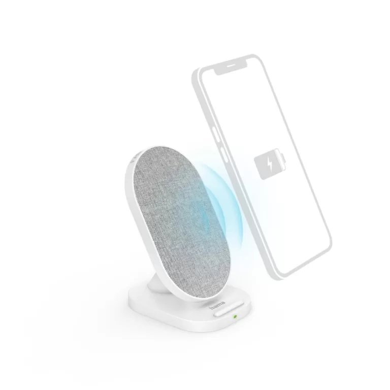 Hama Wireless Charger QI-FC10S-Fab 10 W Draadl. Smartphone-laadstation Wit