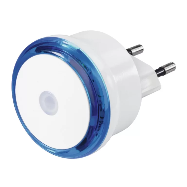 Hama Led-nachtlampje Basic Met Stekker Schemersensor Energiebesp. Blauw