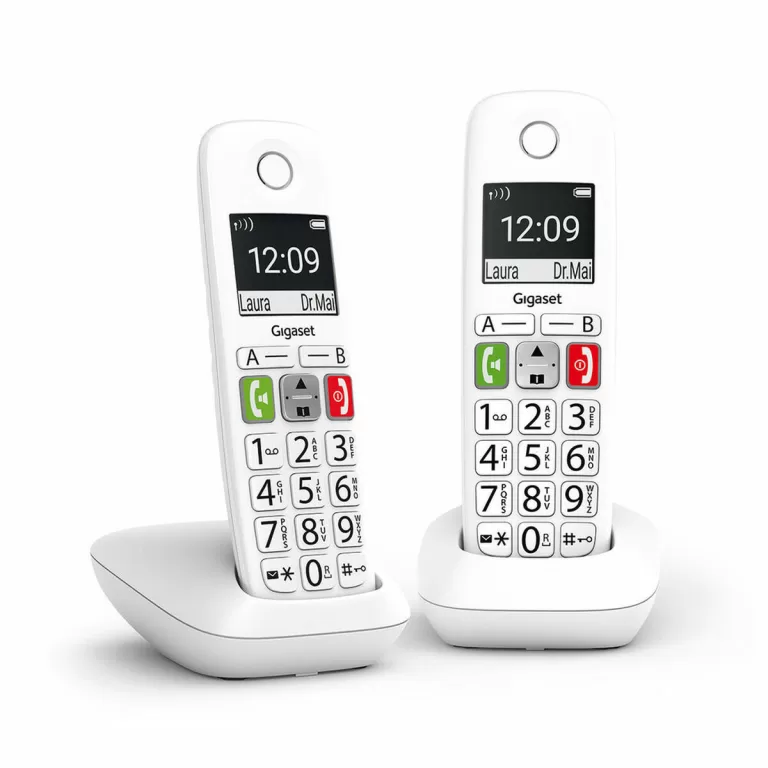 Draadloze telefoon Gigaset E290 Wit Zwart
