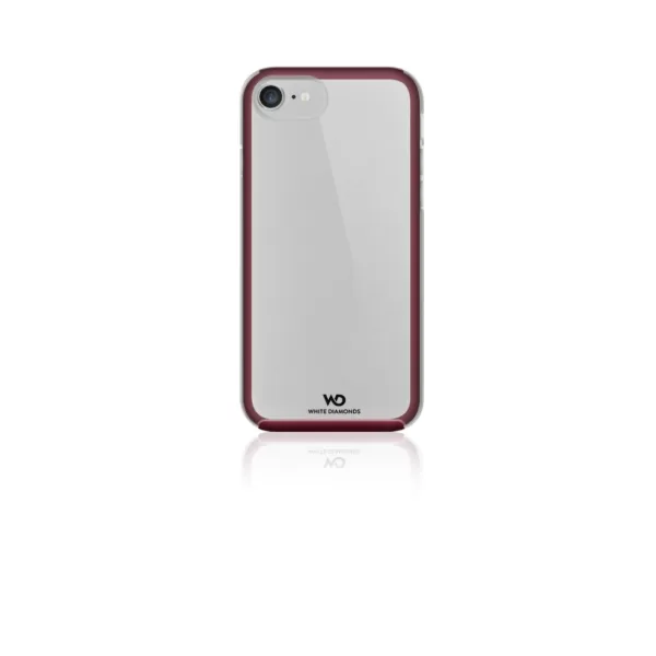 White Diamonds Cover Essential Clear Voor Apple IPhone 6/6S/7/8 Burgundy
