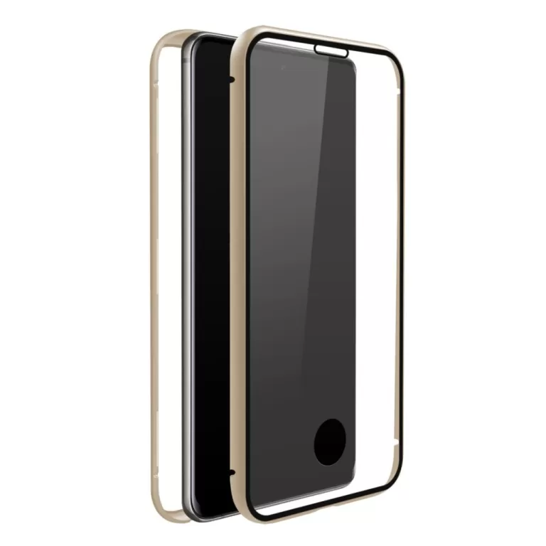 White Diamonds Cover 360° Glass Voor Samsung Galaxy A71 Goud