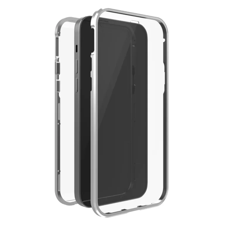 Black Rock 360° Glass Cover for Apple iPhone 12 Pro Max Silver