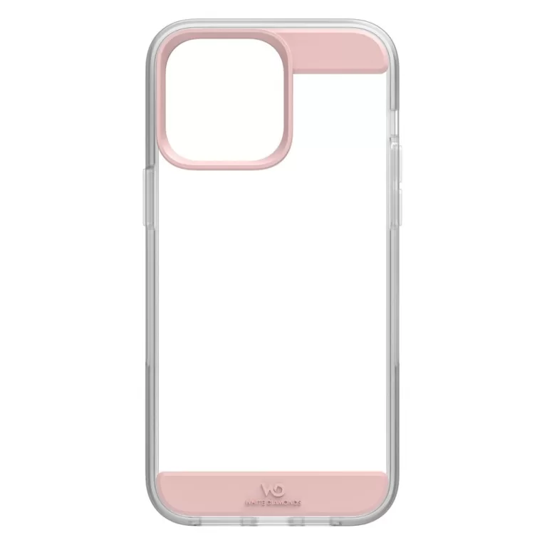 White Diamonds Air Protection Cover Voor Apple IPhone 14 Pro Max Roze Goud