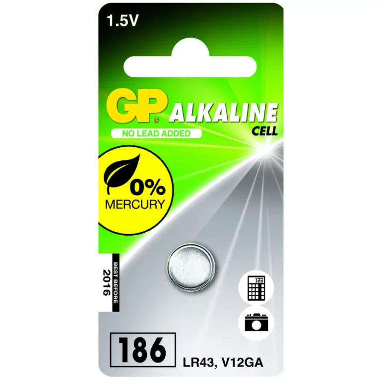 GP Batteries Knoopcel LR43 alkaline 1.5V