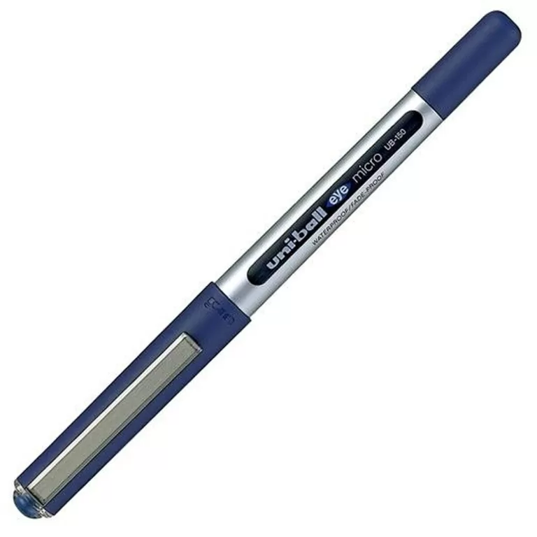Liquid ink ballpoint pen Uni-Ball Eye Micro UB-150 Blauw 12 Stuks