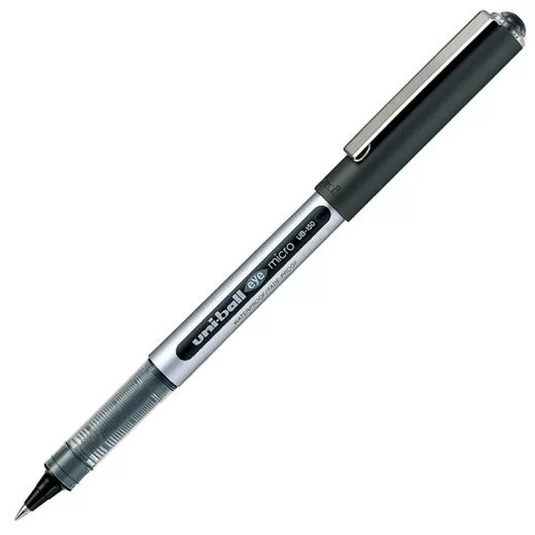 Liquid ink ballpoint pen Uni-Ball Eye Micro UB-150 Zwart 12 Stuks