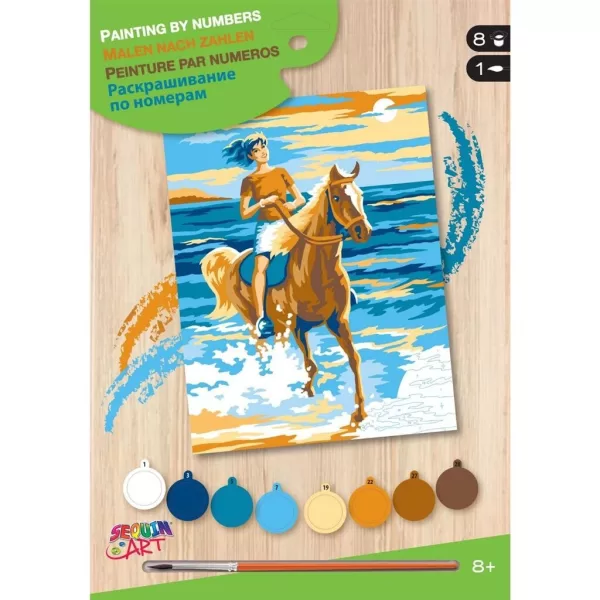 Sequin Art Schilderen op Nummer Paardrijdster