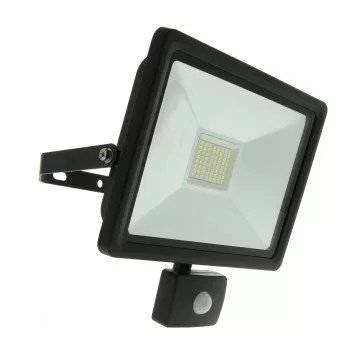 Profile Prolight LED Spot 50Watt PIR Met Bewegingsmelder En Easy Connect Zwart