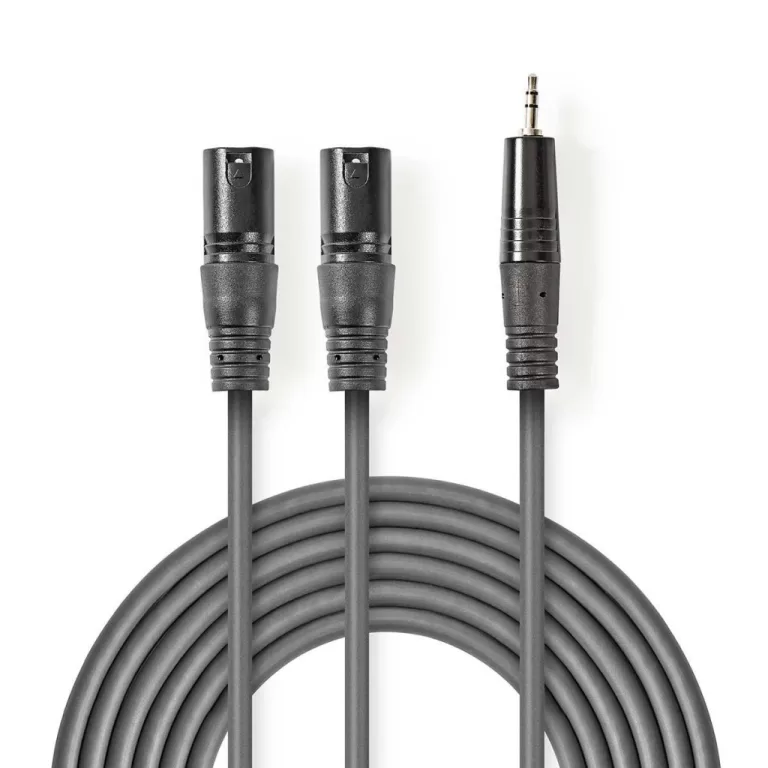 Nedis COTH15310GY30 Xlr-audiokabel 2x Xlr 3-pins Male - 3