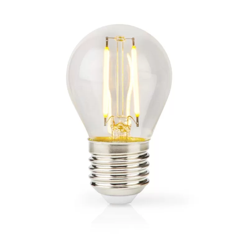 Nedis LBFE27G451 Led-filamentlamp E27 G45 2 W 250 Lm 2700 K Warm Wit Aantal Lampen In Verpakking: 1 Stuks