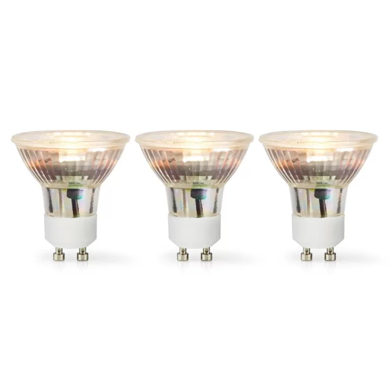 Nedis LBGU10P163P3 Led-lamp Gu10 Spot 4.5 W 345 Lm 2700 K Warm Wit Aantal Lampen In Verpakking: 3 Stuks