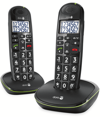 Doro Phoneeasy 110 Duo DECT Telefoon met Grote Toetsen