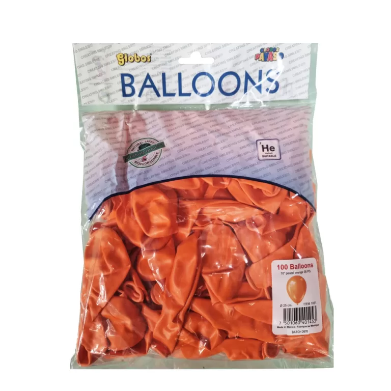 Globos Ballonnen Oranje 25 cm 100 Stuks