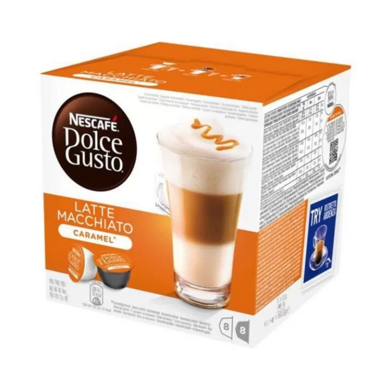 Koffiecapsules Nescafé Dolce Gusto 24191 Latte Macchiato (16 uds) Karamel