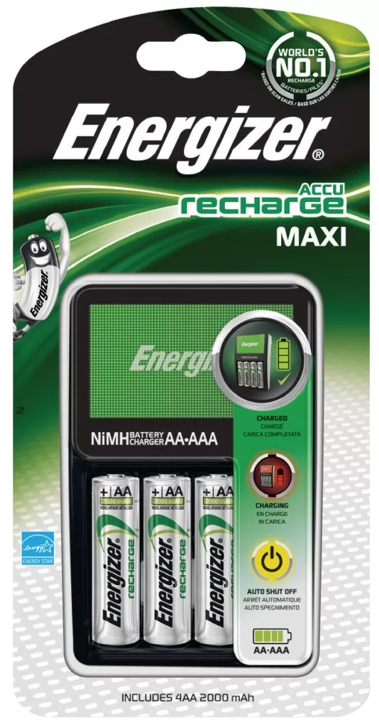 Energizer EN-638582 Aa/aaa Nimh Batterij Lader 4x Aa/hr6 2000 Mah