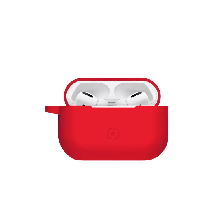 Beschermhoes Celly AIRPODS PRO Oordopjes Rood Siliconen Plastic