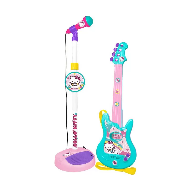 Kindergitaar Hello Kitty   Microfoon