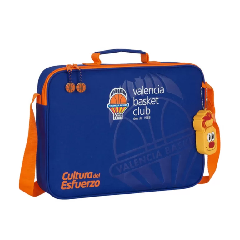 Schooltas Valencia Basket Blauw Oranje (38 x 28 x 6 cm)