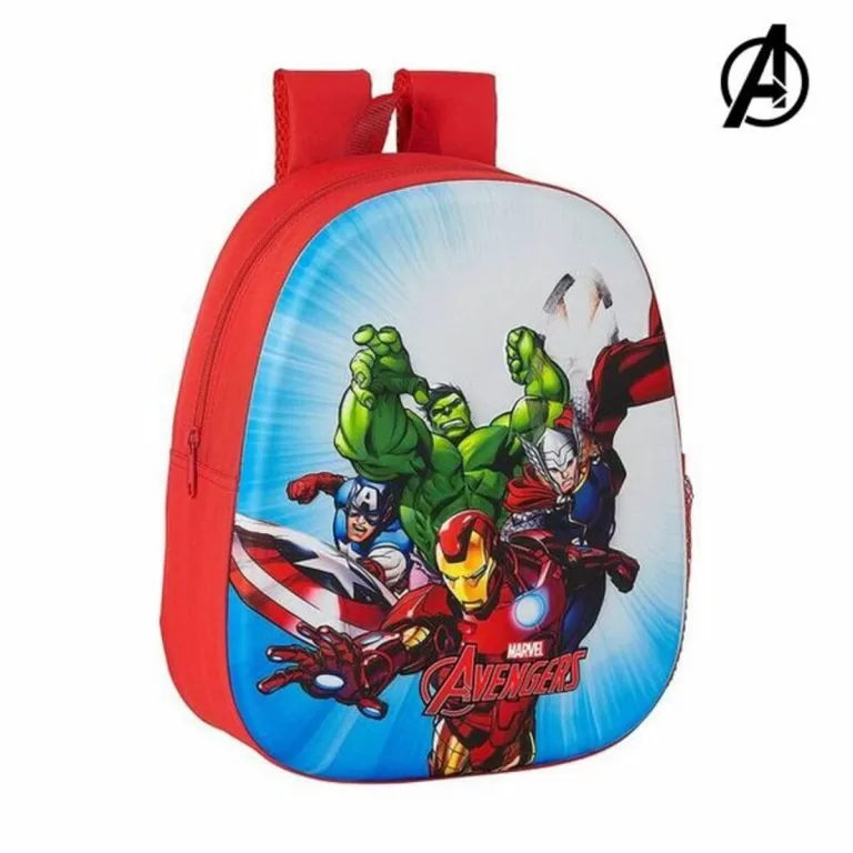 3D-Kinderrugzak The Avengers Rood