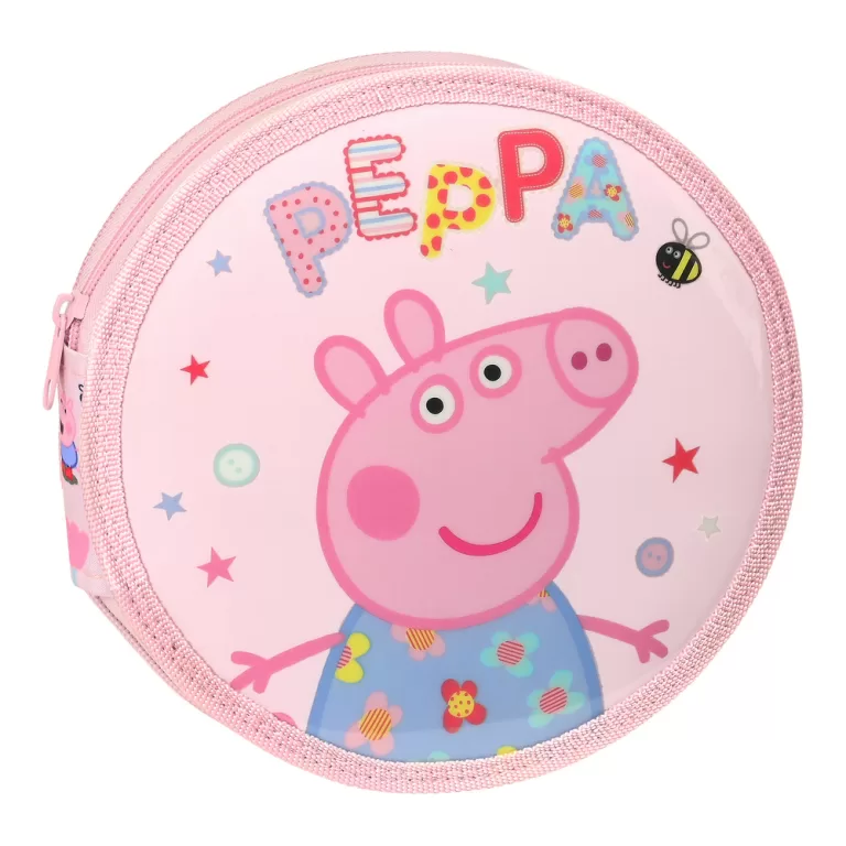 Pennenzak Peppa Pig Having Fun Cirkelvormig Roze (18 Onderdelen)