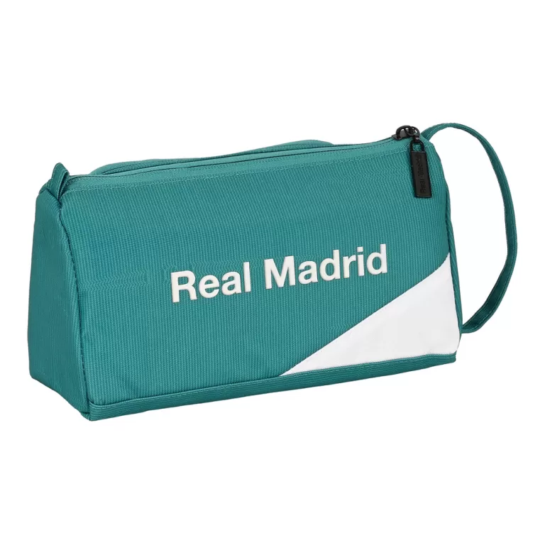 Schoolpennenzak Real Madrid C.F. Wit Turquoise (20 x 11 x 8.5 cm) (32 Onderdelen)