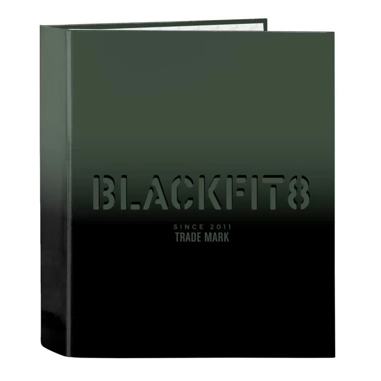 Ringmap BlackFit8 Gradient Zwart Militair groen A4 (27 x 33 x 6 cm)