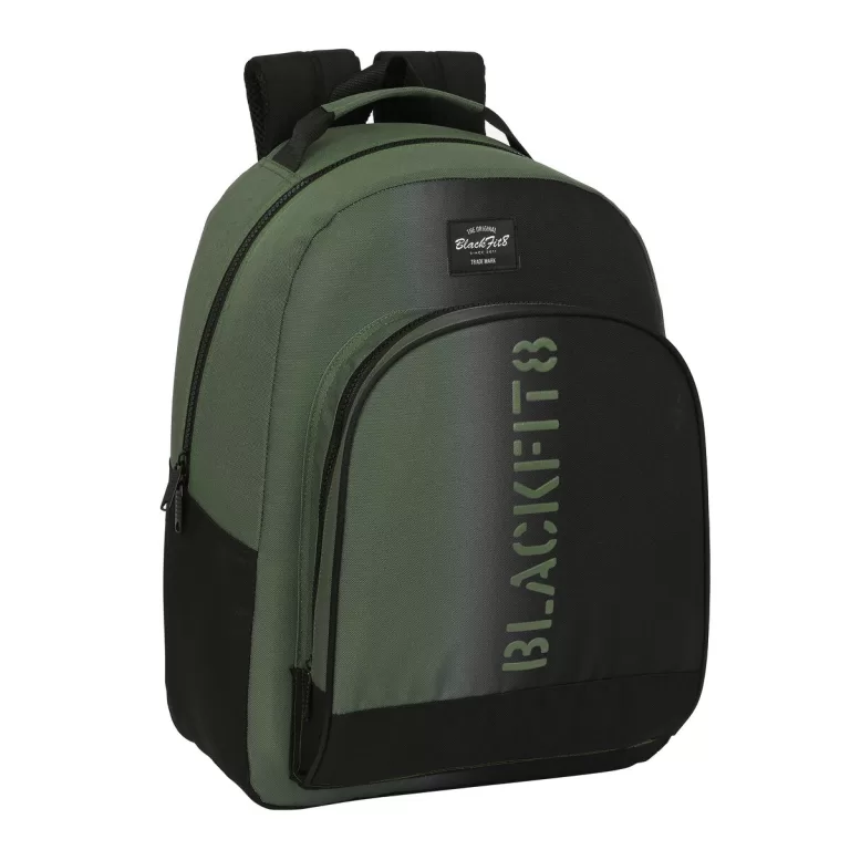 Schoolrugzak BlackFit8 Gradient Zwart Militair groen (32 x 42 x 15 cm)