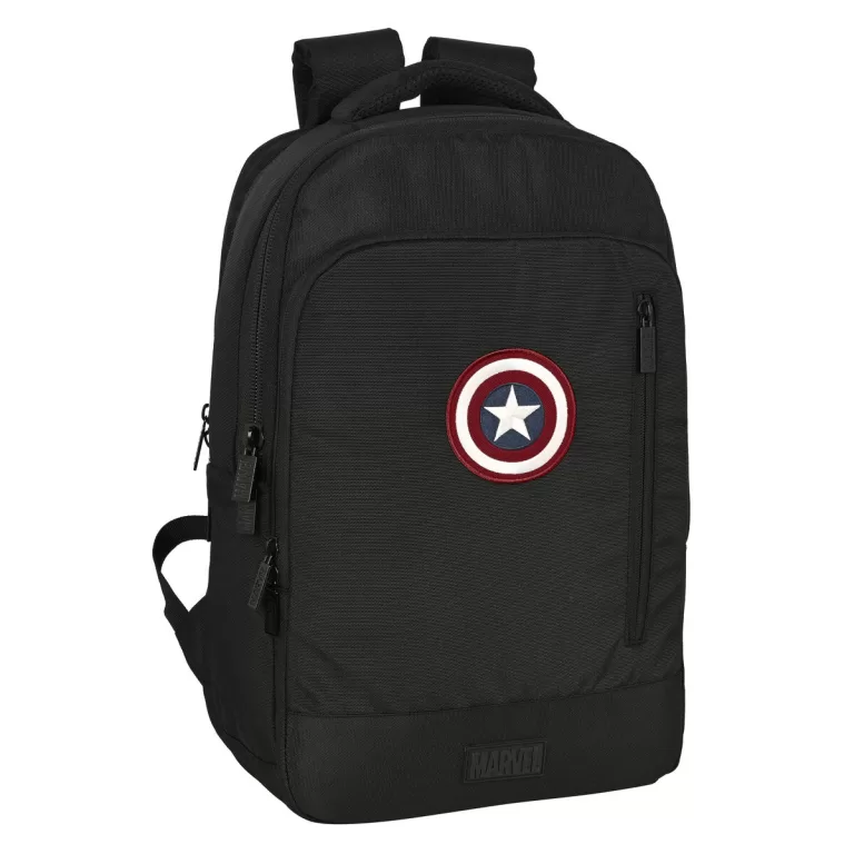 Rugtas voor Laptop en Tablet met USB Uitgang Capitán América Zwart